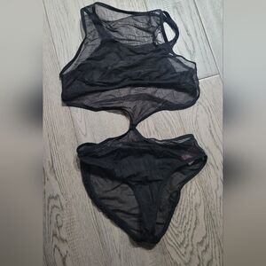 Sheer Black Women's Intimate Bodysuit